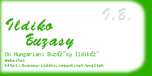 ildiko buzasy business card